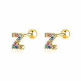 Initial Colour Earrings
