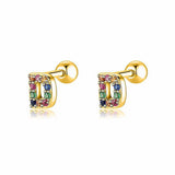 Initial Colour Earrings