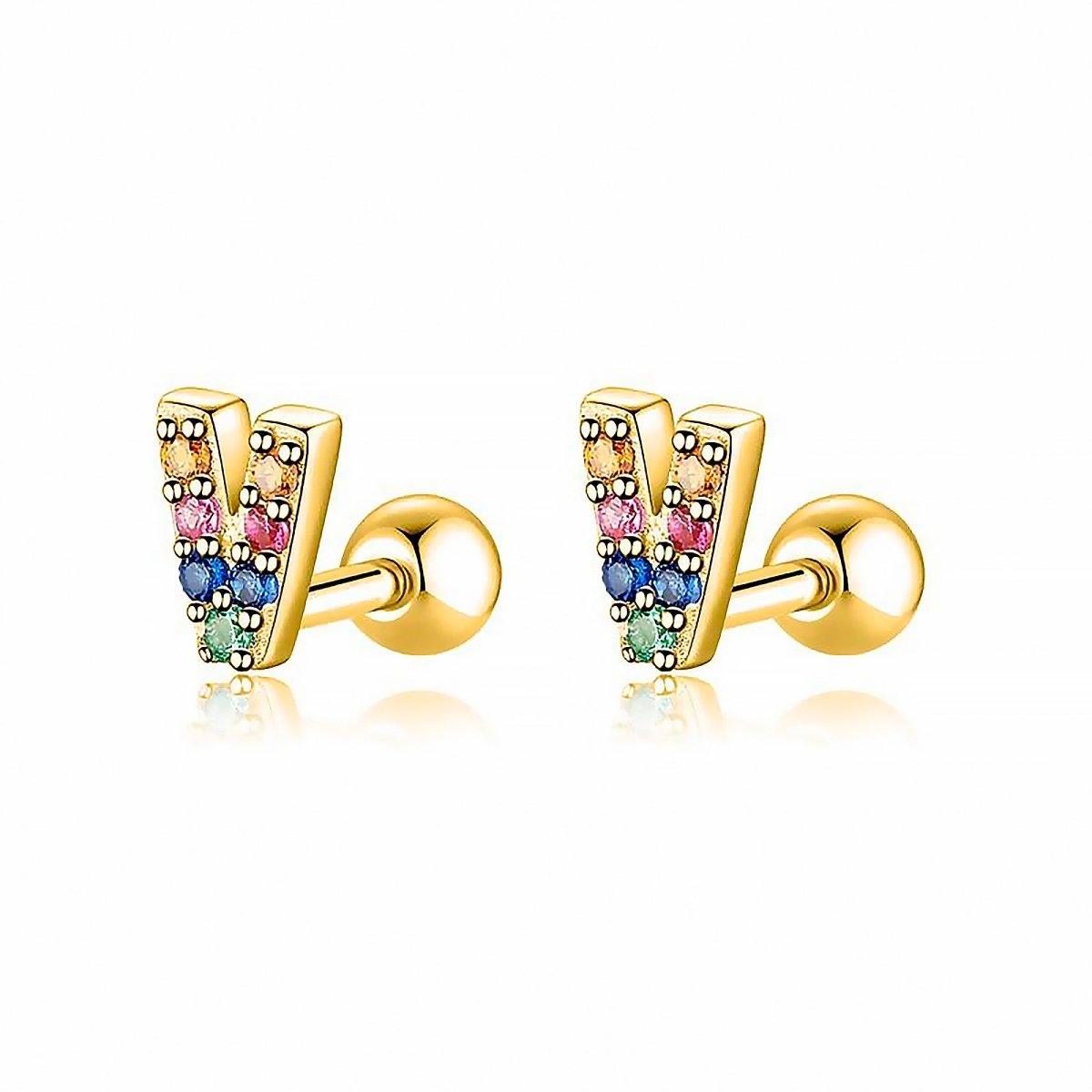 Initial Colour Earrings