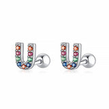 Initial Colour Earrings