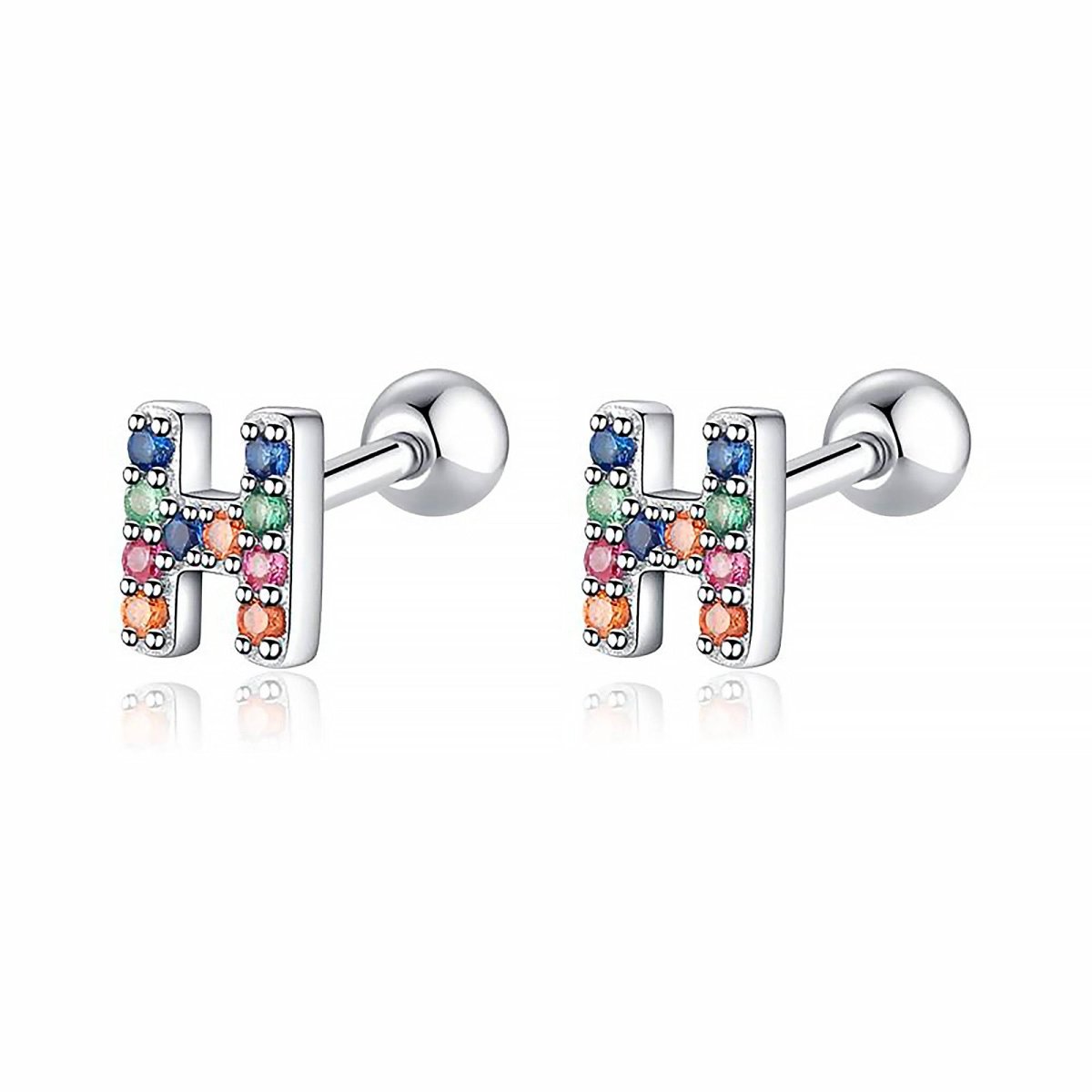 Initial Colour Earrings