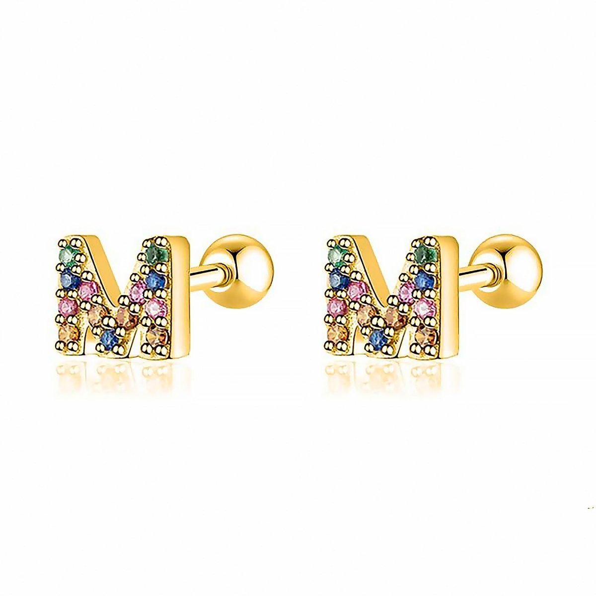Initial Colour Earrings