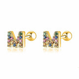 Initial Colour Earrings