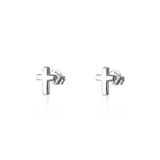 Mini Cross Earrings