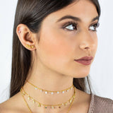 Mini Crystal Flower Earrings