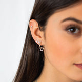 Mini Crystal Flower Earrings
