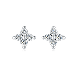 Mini Crystal Flower Earrings