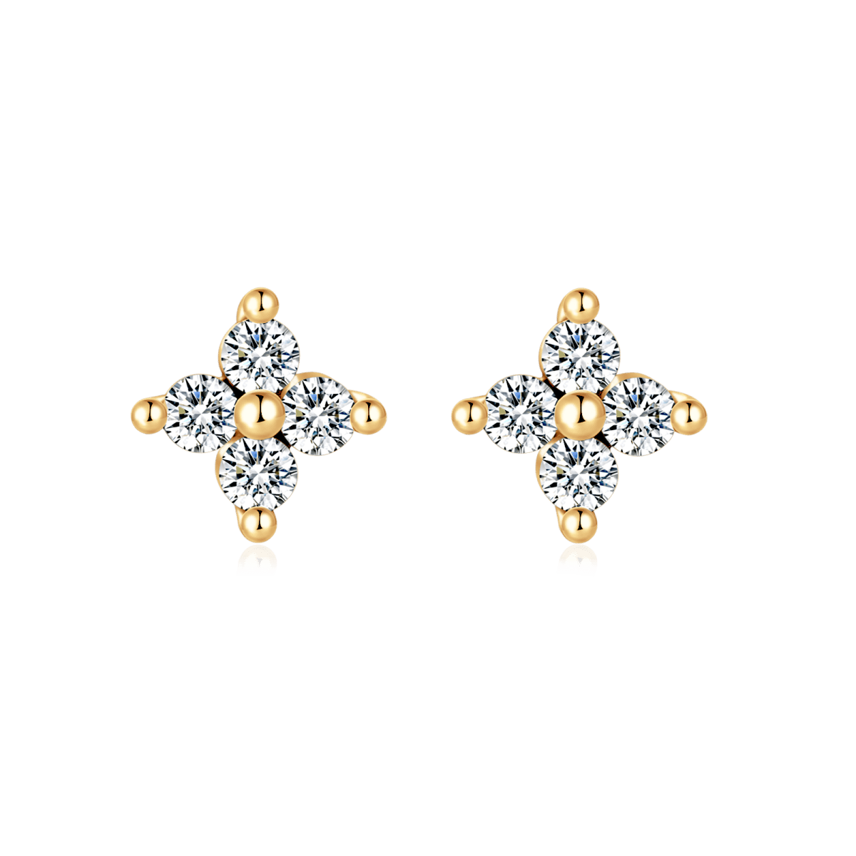 Mini Flower Crystal Earrings