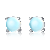 Blue Orb Earrings