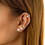 Pearl Shield Earrings