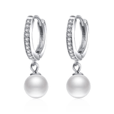 Pearl and Diamond Earrings