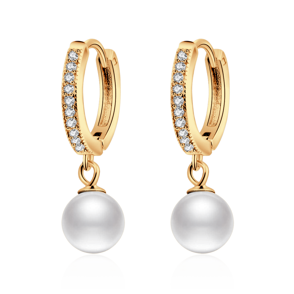 Pearl and Diamond Earrings