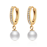 Pearl and Diamond Earrings