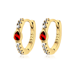 Ruby Red Earrings