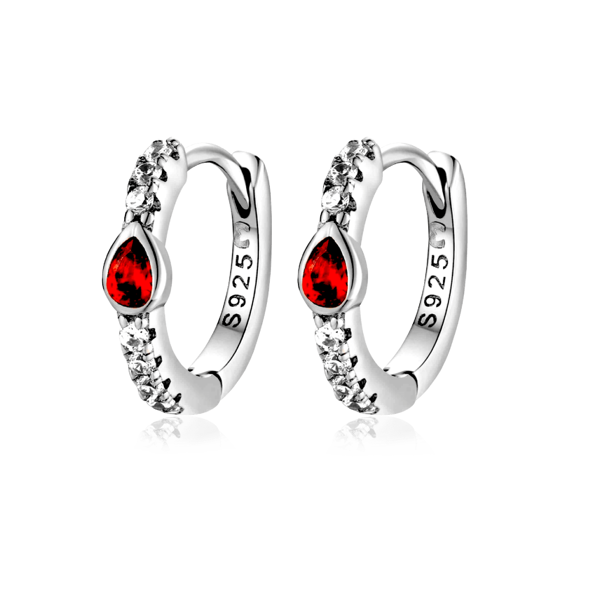 Ruby Red Earrings