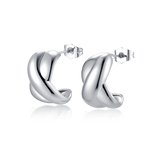Knotted Semi-Hoop Earrings