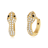 Silver Snake Earrings