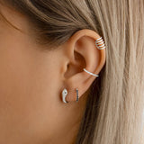 Silver Snake Earrings