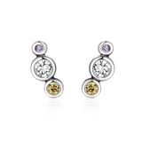 Three Sparkling Earrings