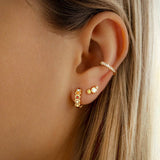Three Sparkling Earrings