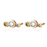 Three Sparkling Earrings