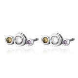 Three Sparkling Earrings