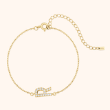 Alpha Letters Sparkle Bracelet