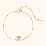 Alpha Letters Sparkle Bracelet