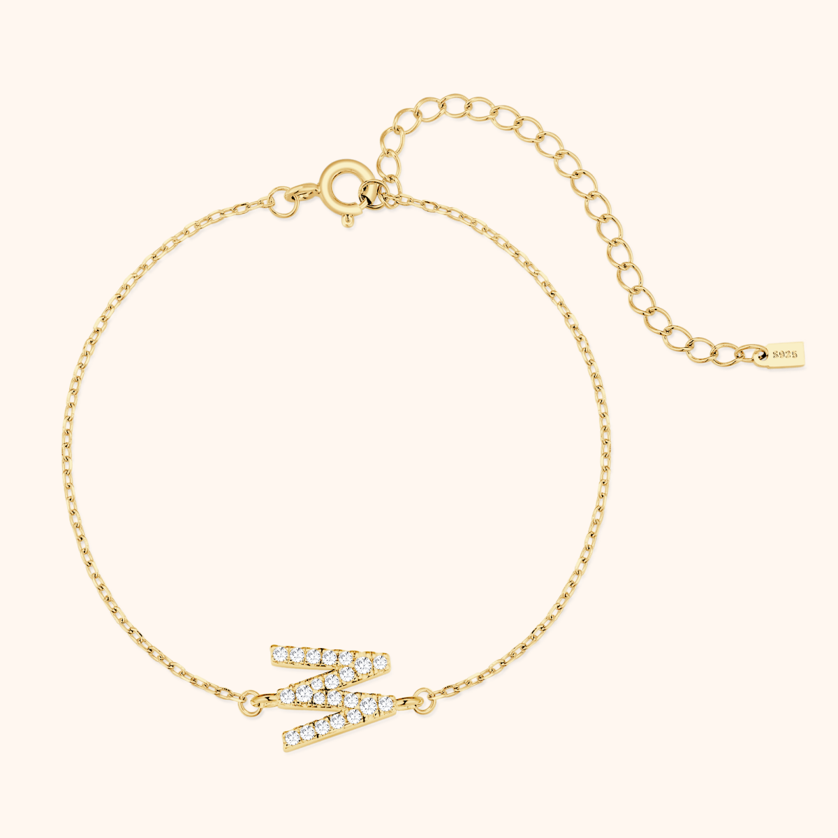 Alpha Letters Sparkle Bracelet