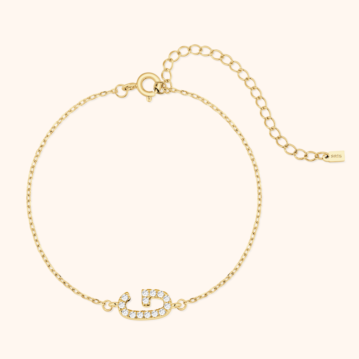 Alpha Letters Sparkle Bracelet