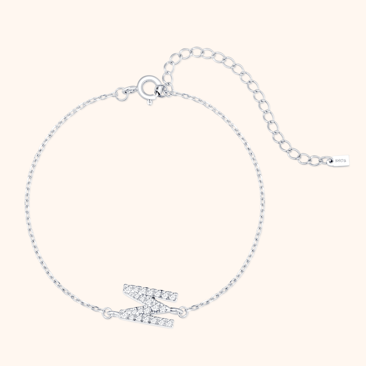 Alpha Letters Sparkle Bracelet