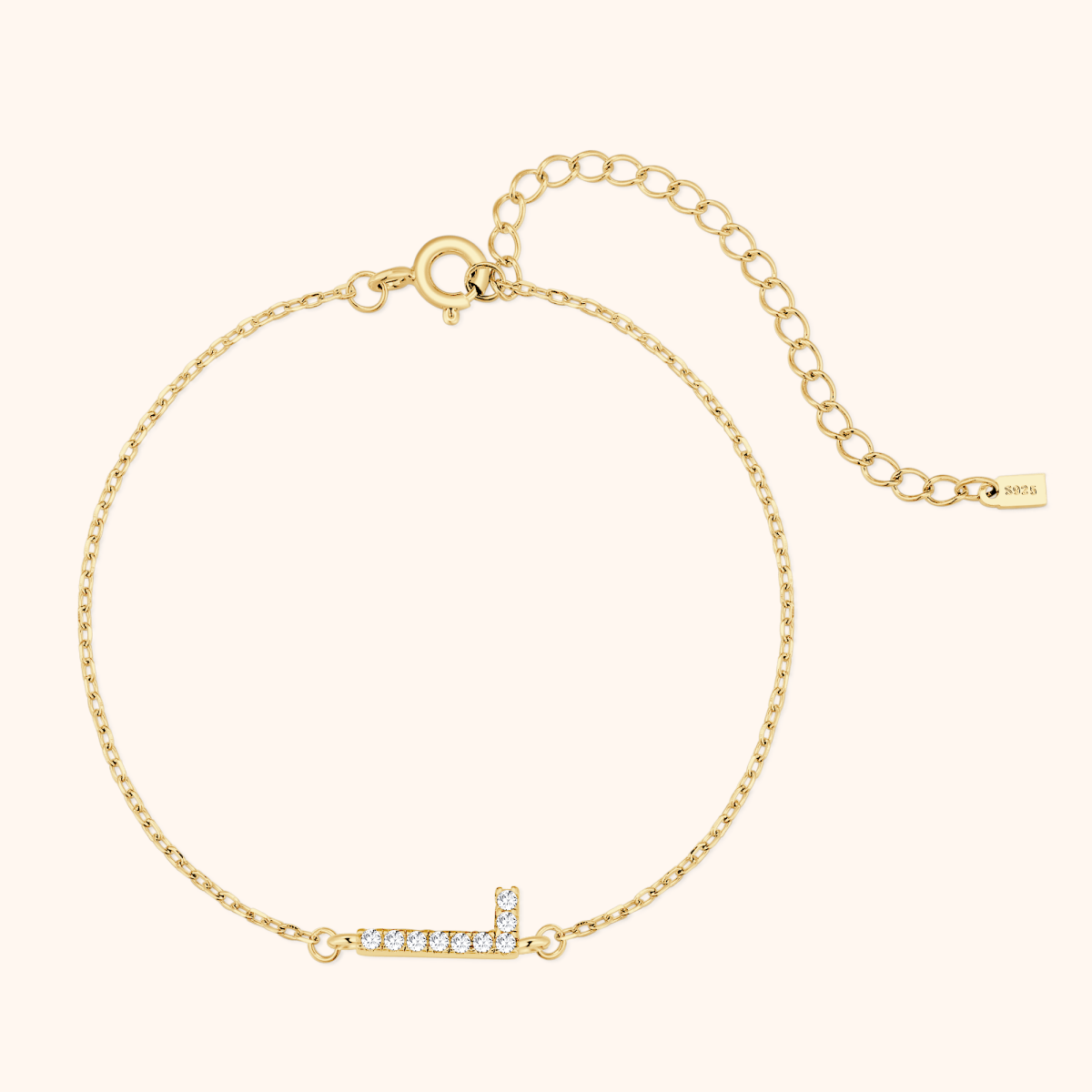 Alpha Letters Sparkle Bracelet