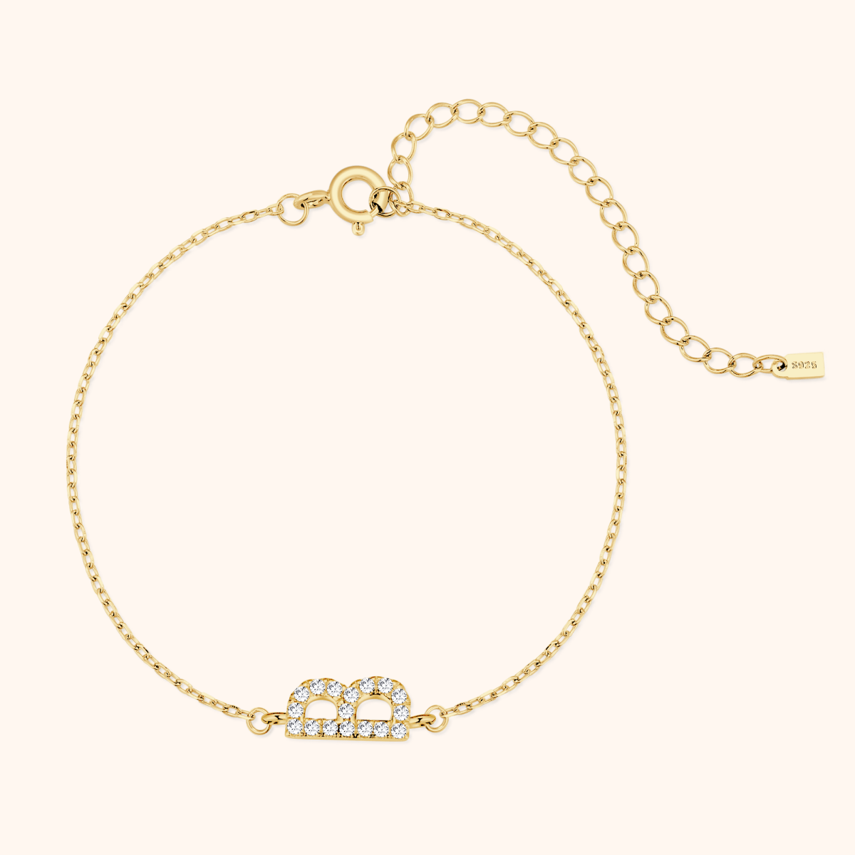Alpha Letters Sparkle Bracelet