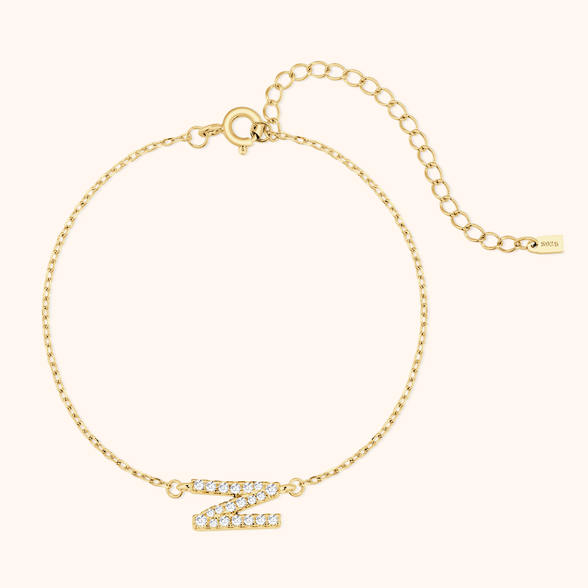 Alpha Letters Sparkle Bracelet