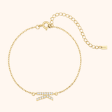 Alpha Letters Sparkle Bracelet