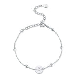 Initial Circle Bracelet
