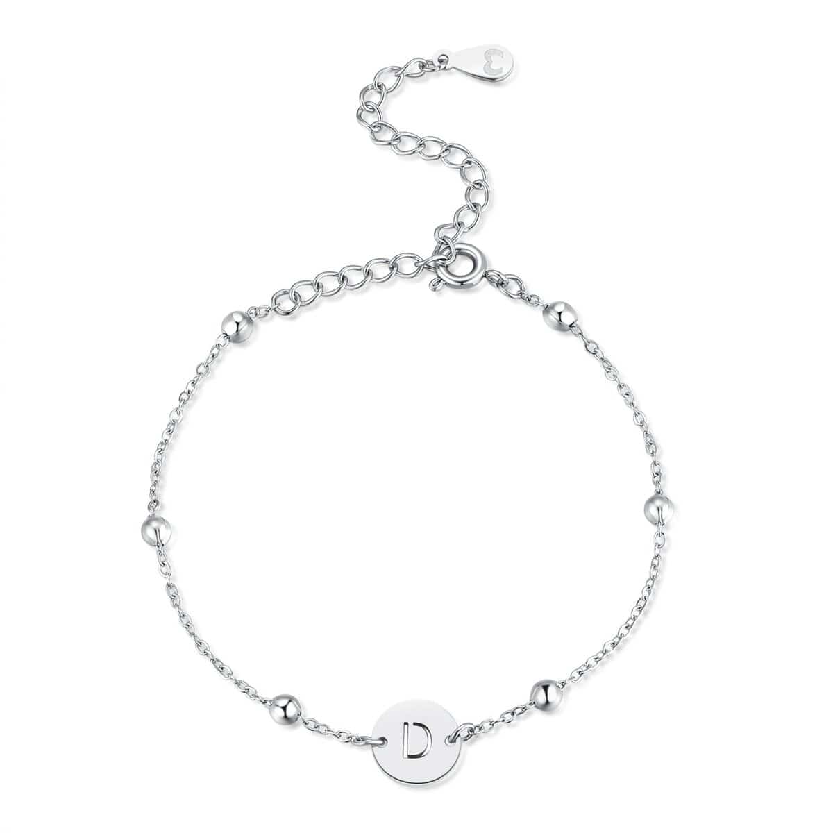 Initial Circle Bracelet
