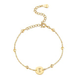 Initial Circle Bracelet
