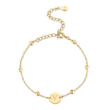 Initial Circle Bracelet