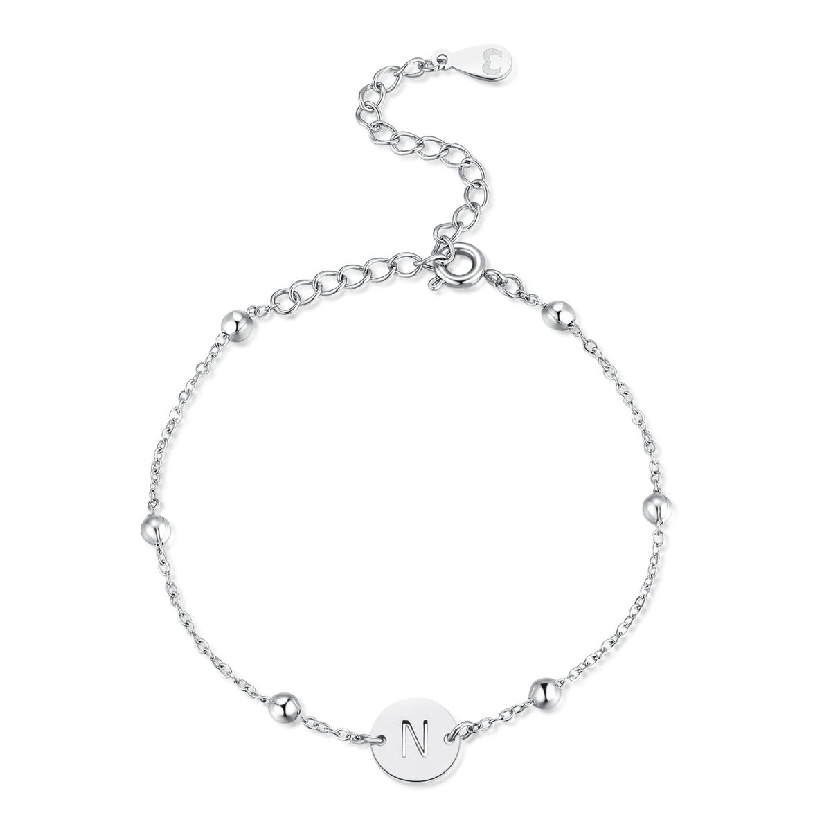 Initial Circle Bracelet