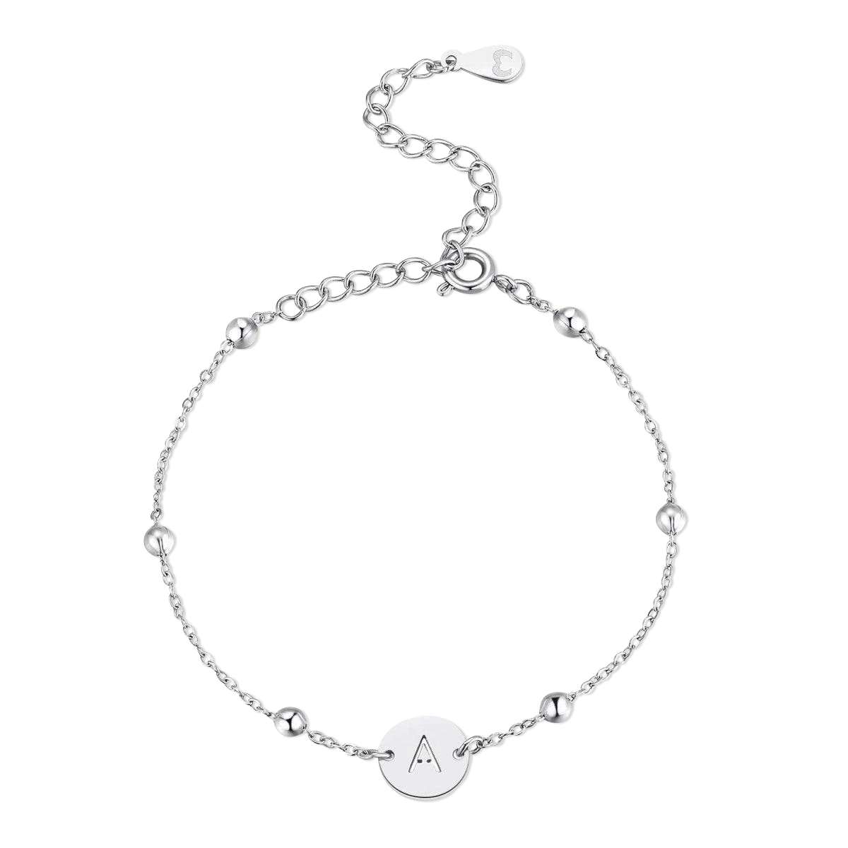 Initial Circle Bracelet