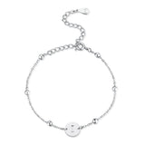Initial Circle Bracelet