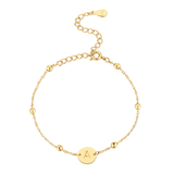 Initial Circle Bracelet