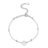 Initial Circle Bracelet
