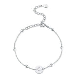 Initial Circle Bracelet