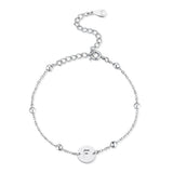Initial Circle Bracelet