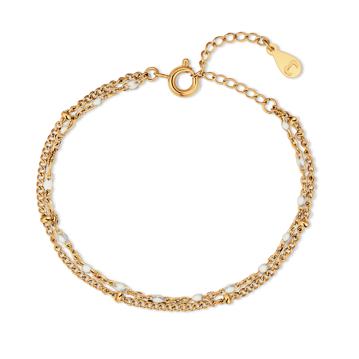 White Bead Bracelet