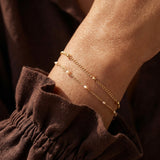 White Bead Bracelet