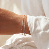White Bead Bracelet