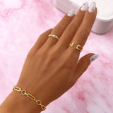 Link and Circle Bracelet